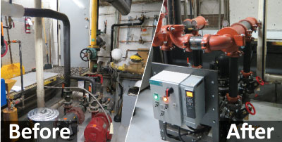 Condominium Tower Before and After